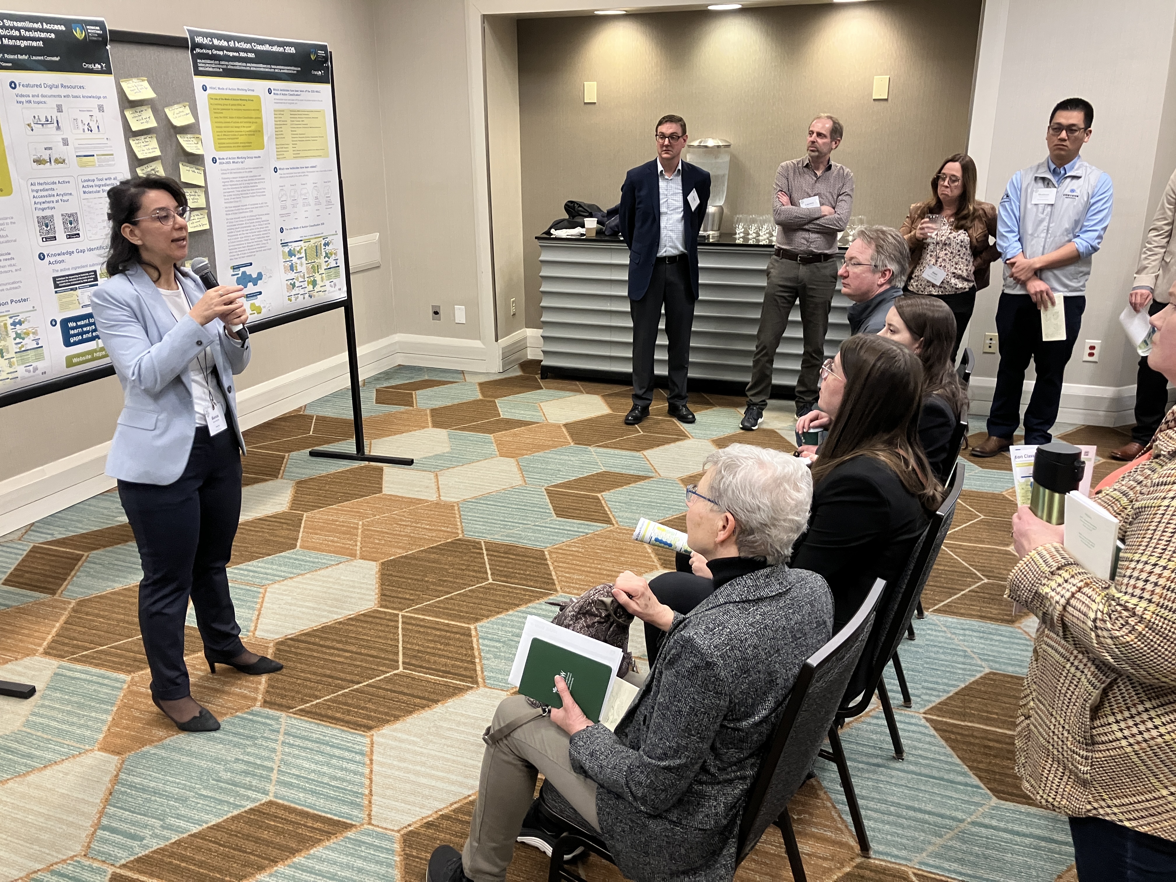 A view of the presentation from the attendee perspective