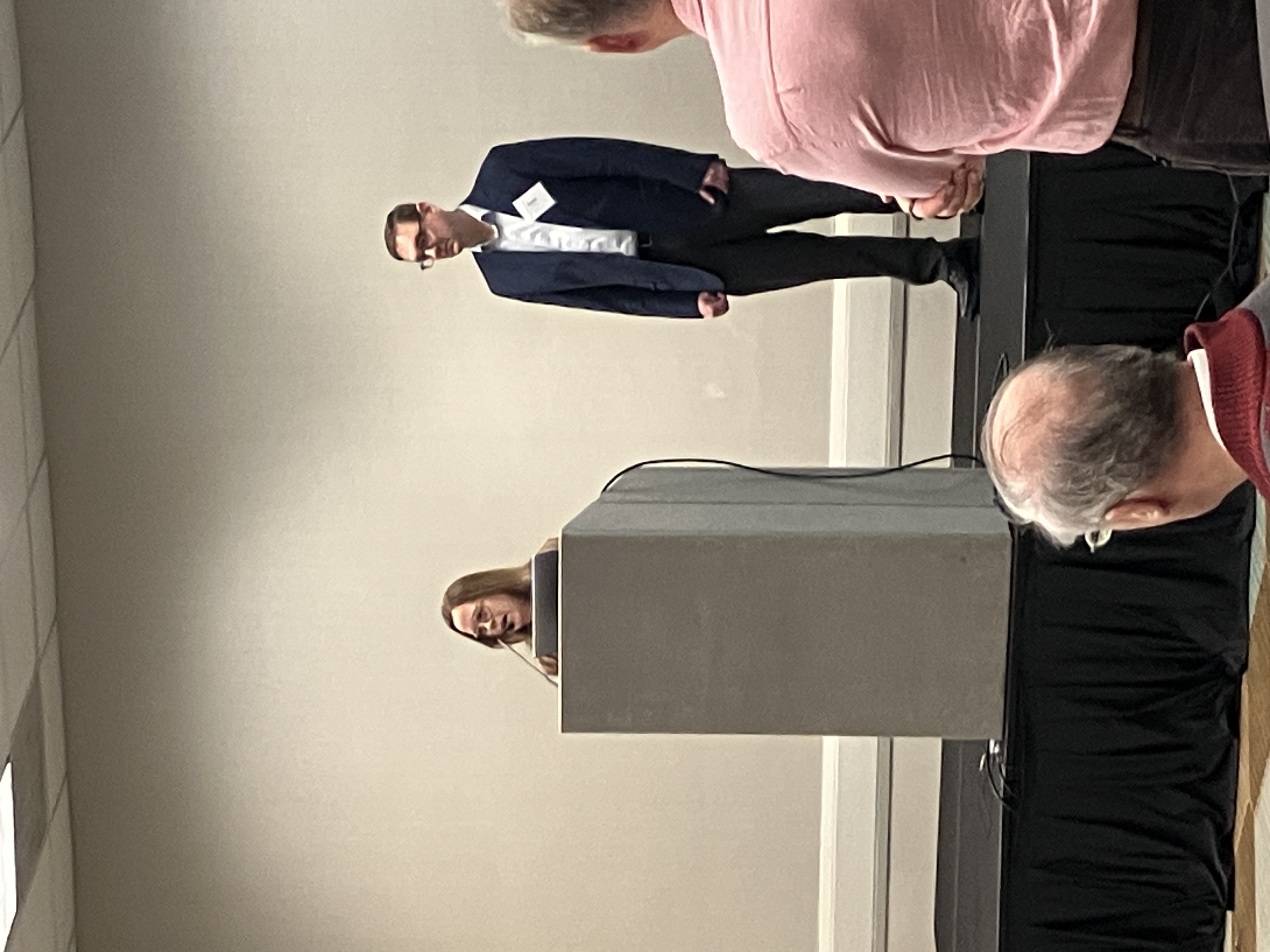 Keynote speaker at the pulpit